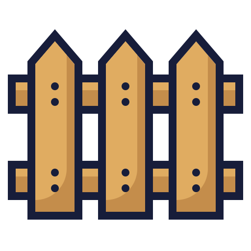 Fence Generic Outline Color icon