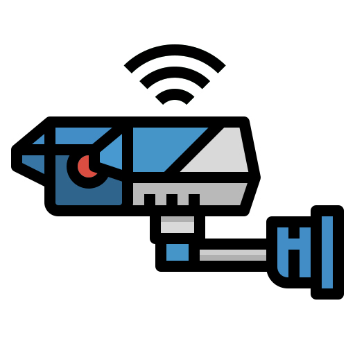 caméra de vidéosurveillance photo3idea_studio Lineal Color Icône