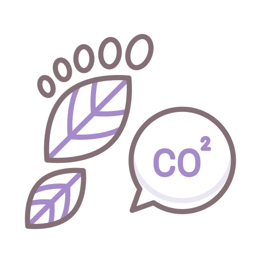 koolstofvoetafdruk Flaticons Lineal Color icoon