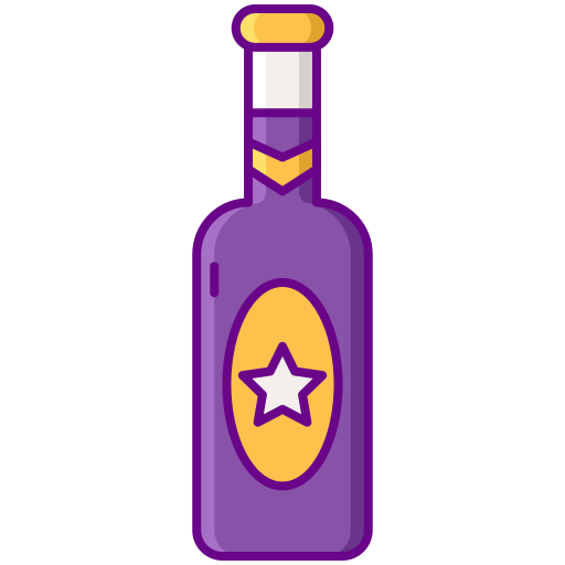 Beer bottle Flaticons Lineal Color icon
