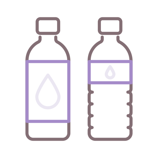 bottiglia per bevande Flaticons Lineal Color icona