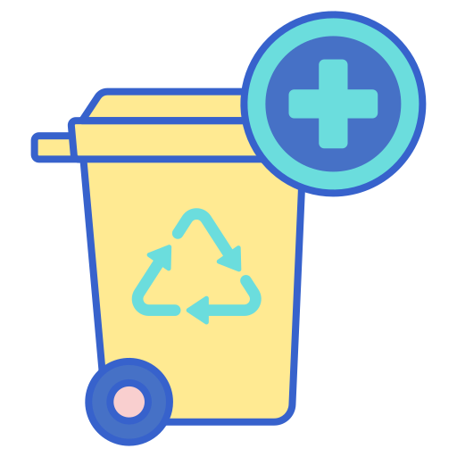 Recycle bin Flaticons Lineal Color icon