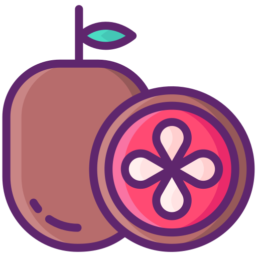 Passion fruit Flaticons Lineal Color icon