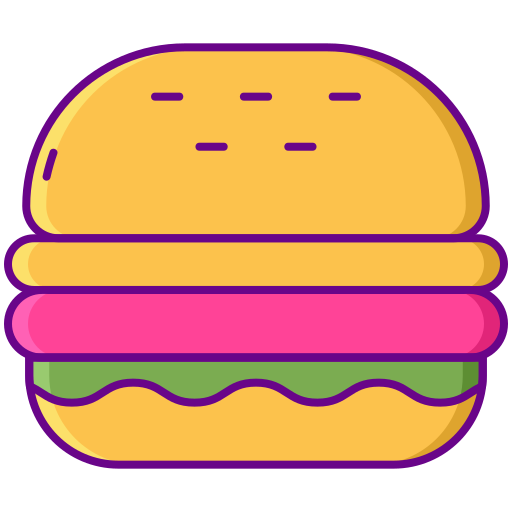 burger Flaticons Lineal Color Icône