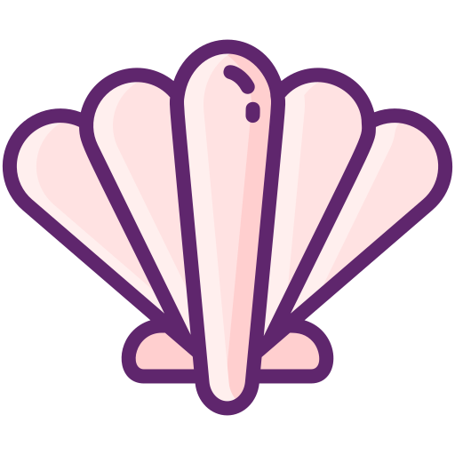 Seashell Flaticons Lineal Color icon