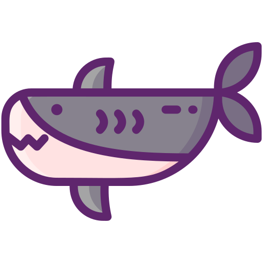 Shark Flaticons Lineal Color icon