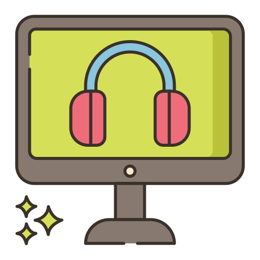 curso de audio Flaticons Lineal Color icono