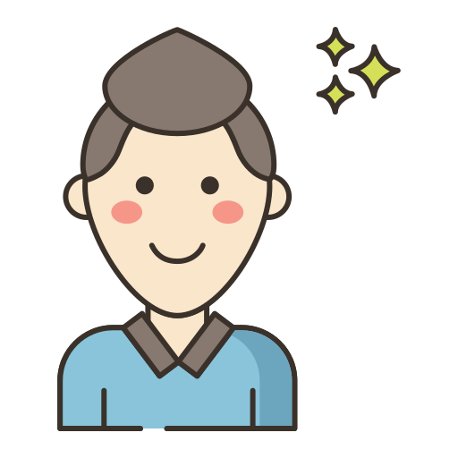 Male student Flaticons Lineal Color icon