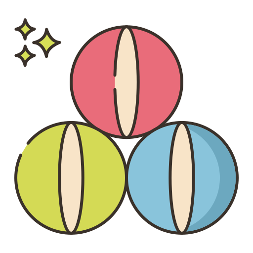 구슬 Flaticons Lineal Color icon