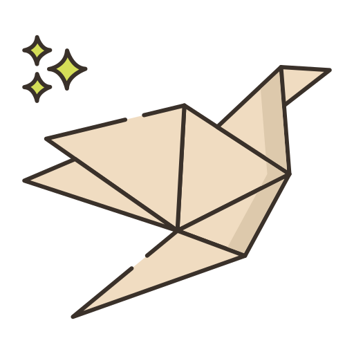 origami Flaticons Lineal Color icono