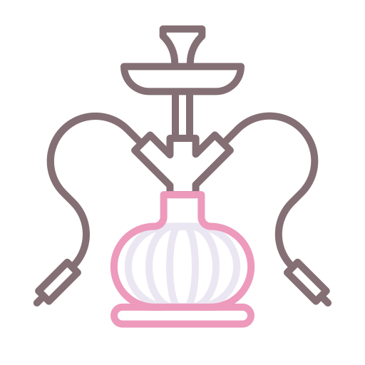 Hookah Flaticons Lineal Color icon