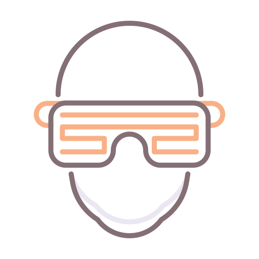 okulary Flaticons Lineal Color ikona