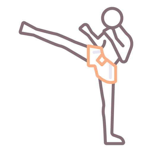 kickboxing Flaticons Lineal Color icona