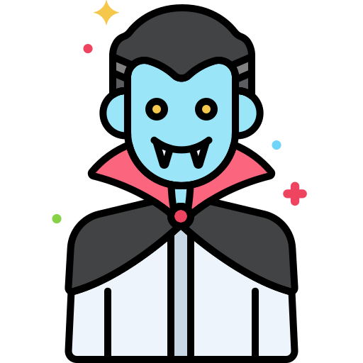 dracula Flaticons Lineal Color icoon