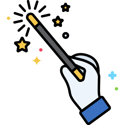 Wand Flaticons Lineal Color icon