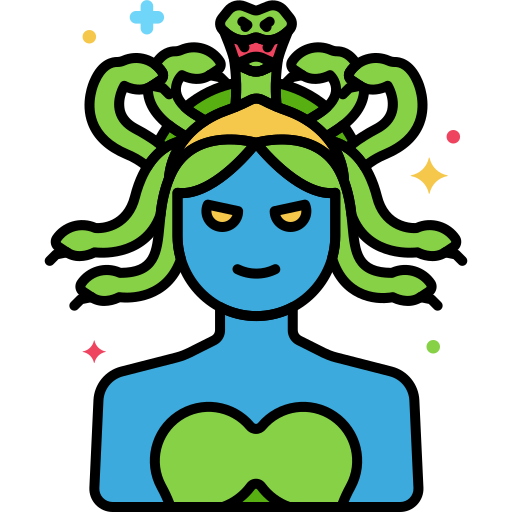 Medusa Flaticons Lineal Color icon