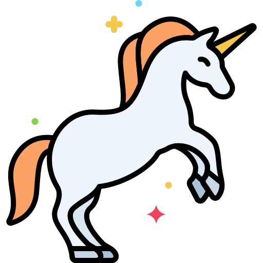 unicorno Flaticons Lineal Color icona