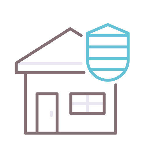 Secure housing Flaticons Lineal Color icon