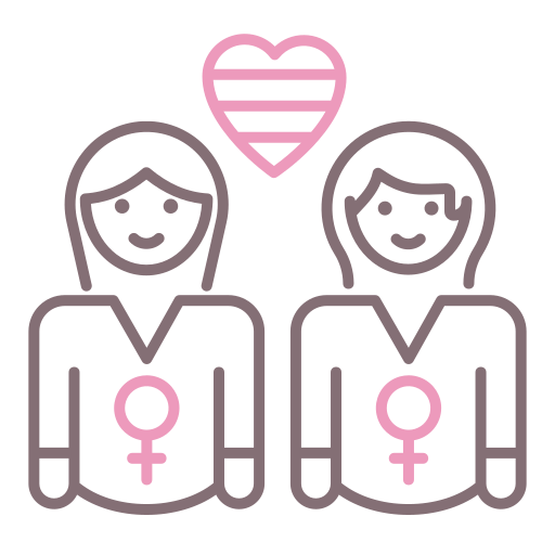Lesbian Flaticons Lineal Color icon