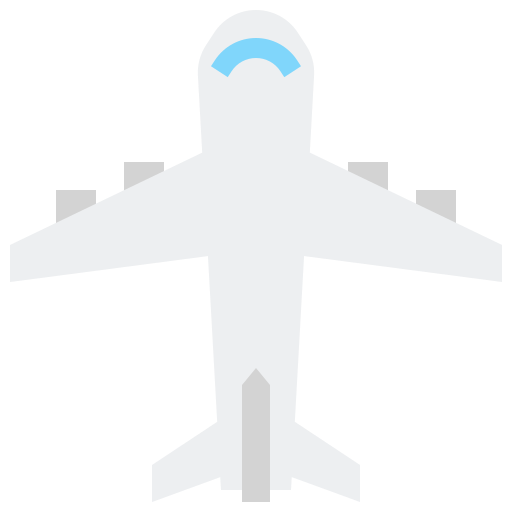 samolot Flaticons Flat ikona