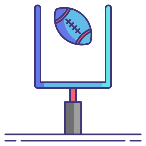 Goal post Flaticons Lineal Color icon