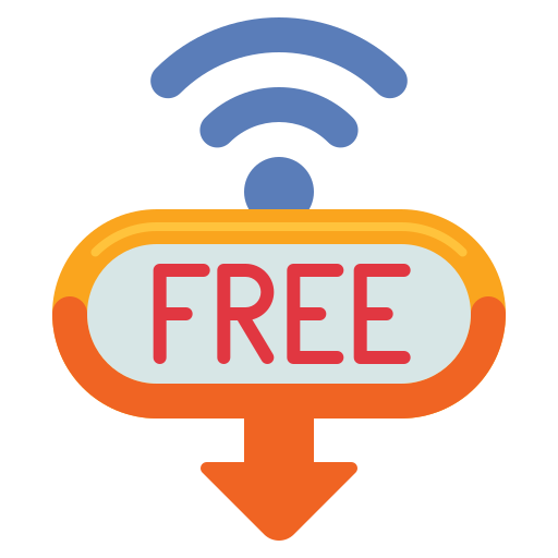wifi gratis Flaticons Flat icona