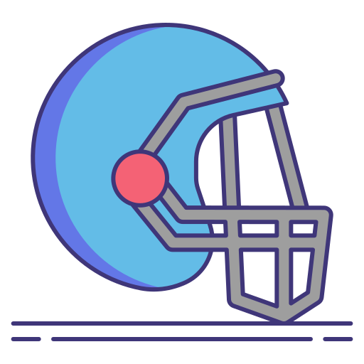 Helmet Flaticons Lineal Color icon