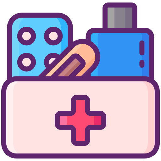 kit di pronto soccorso Flaticons Lineal Color icona