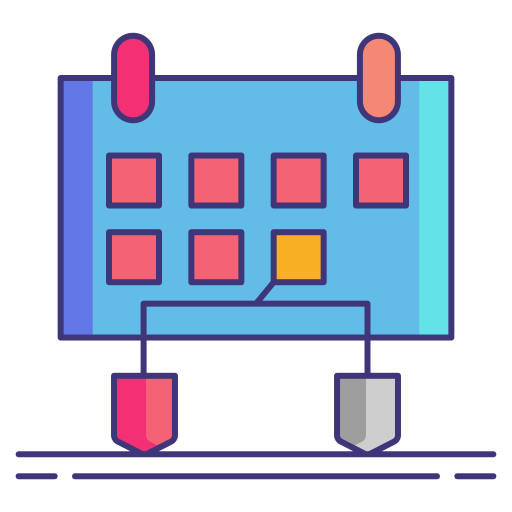 zeitplan Flaticons Lineal Color icon