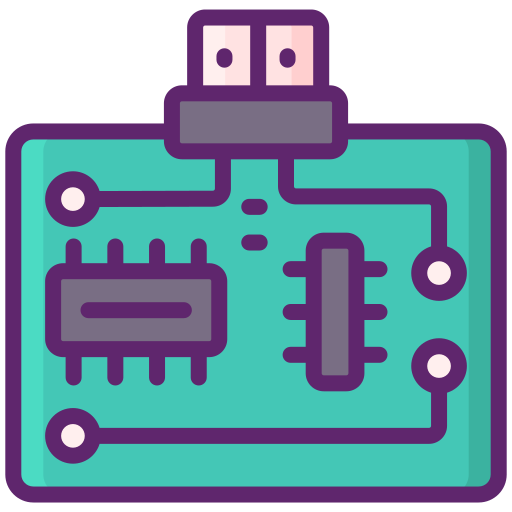 Circuit board Flaticons Lineal Color icon