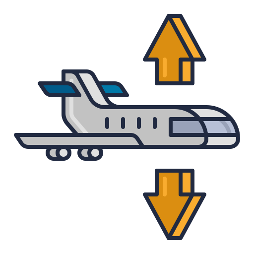 Turbulence Flaticons Lineal Color icon