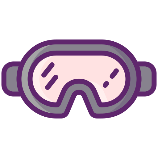 Safety goggles Flaticons Lineal Color icon