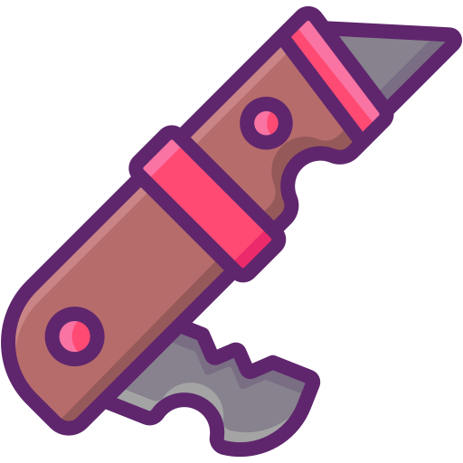 cuchillo de uso Flaticons Lineal Color icono