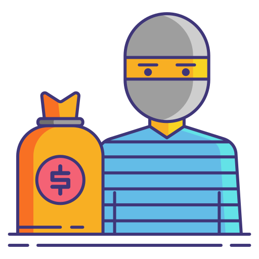 Robbery Flaticons Lineal Color icon