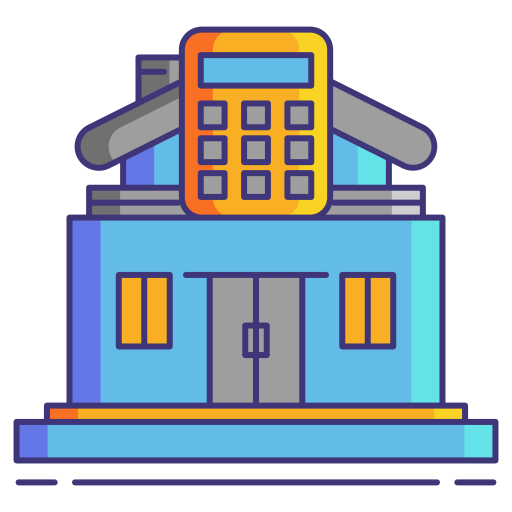 Ипотечный заем Flaticons Lineal Color иконка