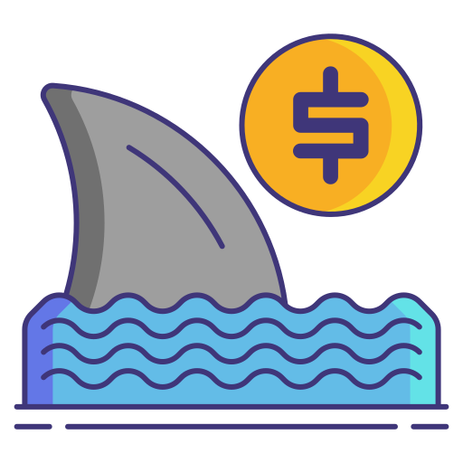 Shark Flaticons Lineal Color icon