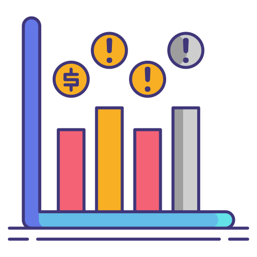 gegevensanalyse Flaticons Lineal Color icoon