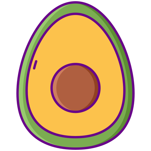 avocado Flaticons Lineal Color icona