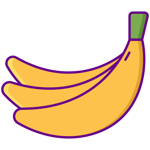 バナナ Flaticons Lineal Color icon