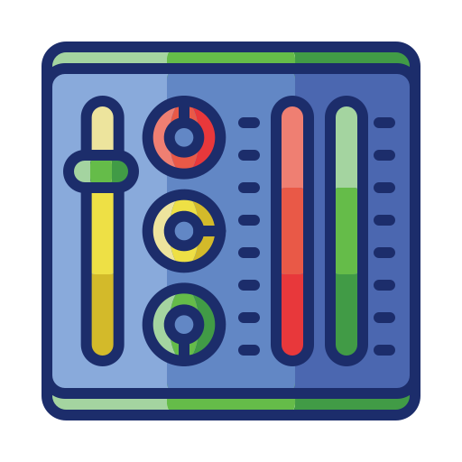 Sound mixer Flaticons Lineal Color icon