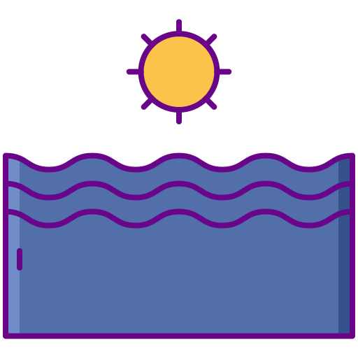 바다 Flaticons Lineal Color icon