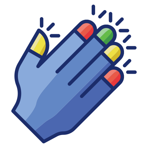 Gloving Flaticons Lineal Color icon