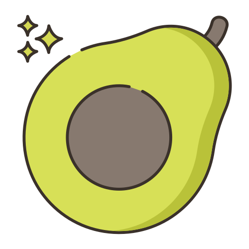 avocado Flaticons Lineal Color icon