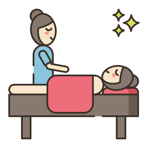 Massage Flaticons Lineal Color icon