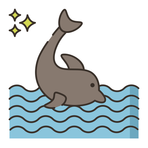 golfinho Flaticons Lineal Color Ícone