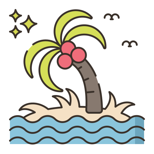 isla Flaticons Lineal Color icono