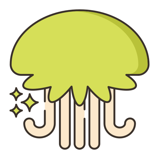 Jellyfish Flaticons Lineal Color icon