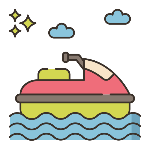 skuter wodny Flaticons Lineal Color ikona