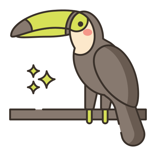 Toucan Flaticons Lineal Color icon