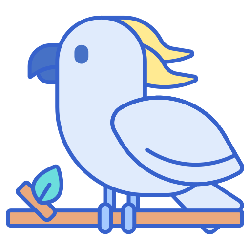 Cockatoo Flaticons Lineal Color icon
